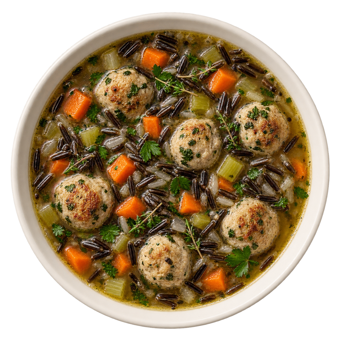 Turkey Meatball Wild Rice