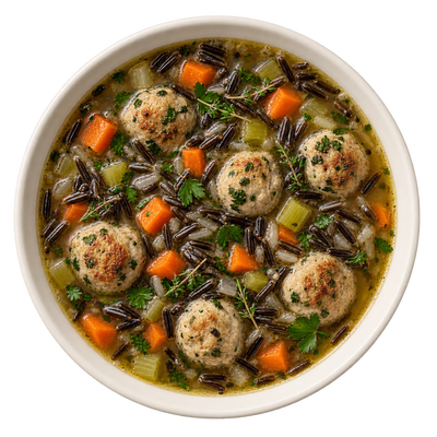 Turkey Meatball Wild Rice